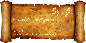 Szabó Jázmin névjegykártya