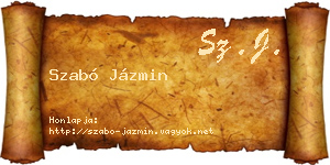 Szabó Jázmin névjegykártya